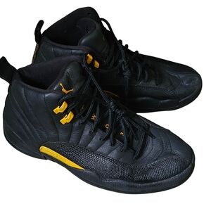 Black and Yellow Men's Athletic Shoes Jordan 12. Size 9.5